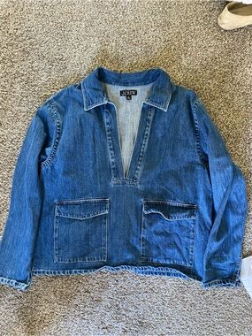 J Crew denim pullover